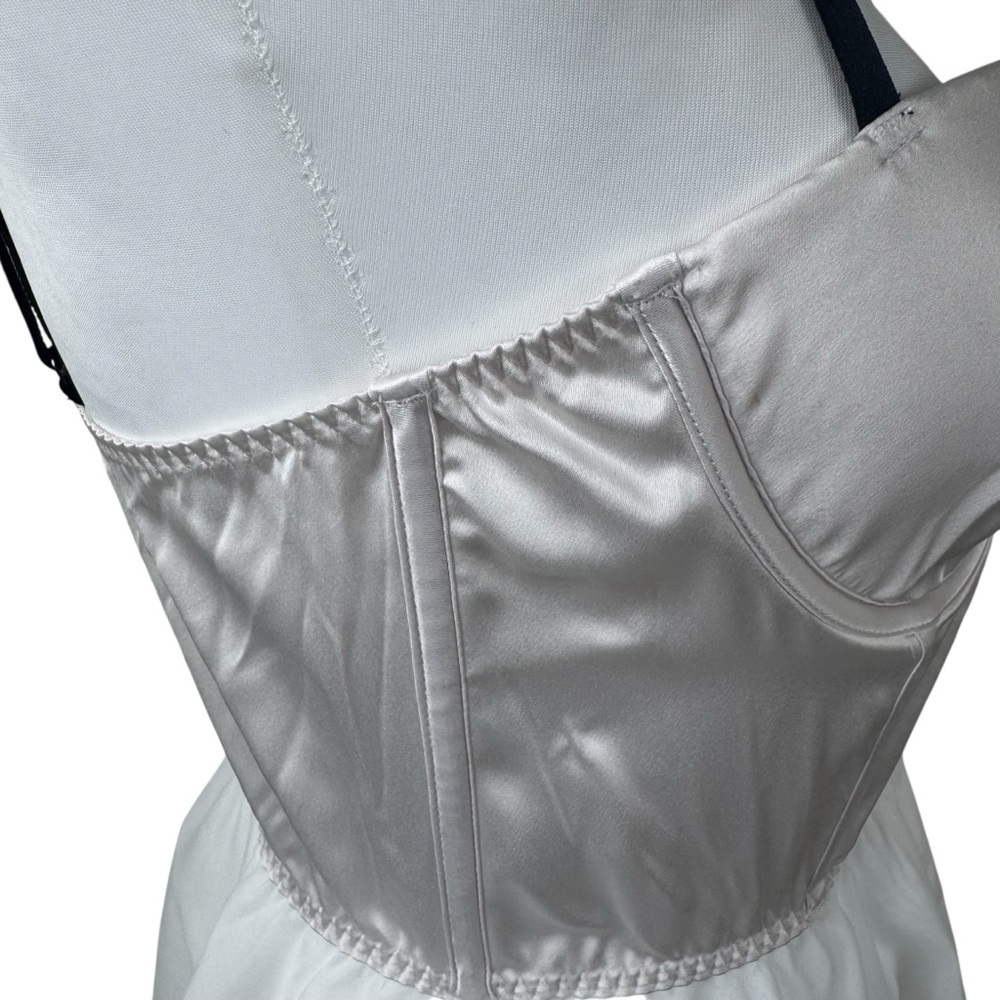 NWT Victoria's Secret White Corset Bustier Bow Slip Dress Bridal Wedding Medium - Picture 10 of 10